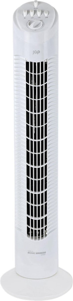 JAP Appliances Quebec - Energiezuinige (50W) Ventilator met timer - Torenventilator met 3 snelheden - Wit