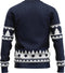 JAP Christmas Foute kersttrui (maat S) - 100% Gerecycled - Kriebelt niet - Kerstcadeau volwassenen - Kersttrui dames en heren - Santa let it snow - Blauw