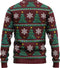 JAP Christmas Kersttrui (maat 2XL) - 100% Gerecycled - Kriebelt niet - Kerstcadeau volwassenen - Foute Kersttrui dames en heren XXL - Kerstboom - Donker rood