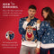 JAP Christmas Kersttrui (maat 2XL) - 100% Gerecycled - Kriebelt niet - Kerstcadeau volwassenen - Foute Kersttrui dames en heren XXL - Rudolf het Rendier - Donker blauw