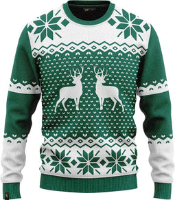 JAP Christmas Kersttrui (maat 3XL) - 100% Gerecycled - Kriebelt niet - Kerstcadeau volwassenen - Foute Kersttrui dames en heren XXXL - Classic one - Groen