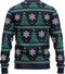 JAP Christmas Kersttrui (maat 3XL) - 100% Gerecycled - Kriebelt niet - Kerstcadeau volwassenen - Foute Kersttrui dames en heren XXXL - Kerstboom - Donker blauw
