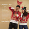 JAP Christmas Kersttrui (maat 3XL) - 100% Gerecycled - Kriebelt niet - Kerstcadeau volwassenen - Foute Kersttrui dames en heren XXXL - Rudolf het Rendier - Rood