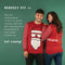 JAP Christmas Kersttrui (maat 3XL) - 100% Gerecycled - Kriebelt niet - Kerstcadeau volwassenen - Foute Kersttrui dames en heren XXXL - Santa ho ho ho - Rood