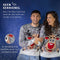 JAP Christmas Kersttrui (maat 3XL) - 100% Gerecycled - Kriebelt niet - Kerstcadeau volwassenen - Foute Kersttrui dames en heren XXXL - Rudolf het Rendier - Grijs
