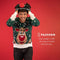 JAP Christmas Kersttrui (maat 3XL) - 100% Gerecycled - Kriebelt niet - Kerstcadeau volwassenen - Foute Kersttrui dames en heren XXXL - Rudolf het Rendier - Groen