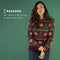 JAP Christmas Kersttrui (maat 3XL) - 100% Gerecycled - Kriebelt niet - Kerstcadeau volwassenen - Foute Kersttrui dames en heren XXXL - Kerstboom - Donker rood