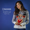 JAP Christmas Kersttrui (maat 3XL) - 100% Gerecycled - Kriebelt niet - Kerstcadeau volwassenen - Foute Kersttrui dames en heren XXXL - Rudolf het Rendier - Grijs