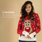 JAP Christmas Kersttrui (maat 3XL) - 100% Gerecycled - Kriebelt niet - Kerstcadeau volwassenen - Foute Kersttrui dames en heren XXXL - Rudolf het Rendier - Rood