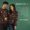 JAP Christmas Kersttrui (maat 4L) - 100% Gerecycled - Kriebelt niet - Kerstcadeau volwassenen - Foute Kersttrui dames en heren - Kerstboom - Donker rood