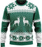 JAP Christmas Kersttrui (maat 4XL) - 100% Gerecycled - Kriebelt niet - Kerstcadeau volwassenen - Foute Kersttrui dames en heren XXXXL - Classic one - Groen