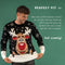 JAP Christmas Kersttrui (maat 4XL) - 100% Gerecycled - Kriebelt niet - Kerstcadeau volwassenen - Foute Kersttrui dames en heren XXXXL - Rudolf het Rendier - Zwart