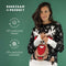 JAP Christmas Kersttrui (maat L) - 100% Gerecycled - Kriebelt niet - Kerstcadeau volwassenen - Foute Kersttrui dames en heren - Rudolf het Rendier - Zwart