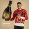 JAP Christmas Kersttrui (maat L) - 100% Gerecycled - Kriebelt niet - Kerstcadeau volwassenen - Foute Kersttrui dames en heren - Rudolf het Rendier - Rood