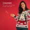 JAP Christmas Kersttrui (maat L) - 100% Gerecycled - Kriebelt niet - Kerstcadeau volwassenen - Foute Kersttrui dames en heren - Driving home for Christmas - Blauw
