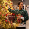 JAP Christmas Kersttrui (maat L) - 100% Gerecycled - Kriebelt niet - Kerstcadeau volwassenen - Foute Kersttrui dames en heren - Rudolf het Rendier - Groen
