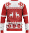 JAP Christmas Kersttrui (maat M) - 100% Gerecycled - Kriebelt niet - Kerstcadeau volwassenen - Foute Kersttrui dames en heren - Classic one - Rood