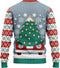 JAP Christmas Kersttrui (maat M) - 100% Gerecycled - Kriebelt niet - Kerstcadeau volwassenen - Foute Kersttrui dames en heren - Driving home for Christmas - Blauw
