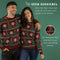 JAP Christmas Kersttrui (maat M) - 100% Gerecycled - Kriebelt niet - Kerstcadeau volwassenen - Foute Kersttrui dames en heren - Kerstboom - Donker rood