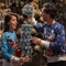 JAP Christmas Kersttrui (maat M) - 100% Gerecycled - Kriebelt niet - Kerstcadeau volwassenen - Foute Kersttrui dames en heren - Rudolf het Rendier - Licht blauw