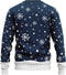 JAP Christmas Kersttrui (maat S) - 100% Gerecycled - Kriebelt niet - Kerstcadeau volwassenen - Foute Kersttrui dames en heren - Rudolf het Rendier - Donker blauw