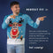 JAP Christmas Kersttrui (maat S) - 100% Gerecycled - Kriebelt niet - Kerstcadeau volwassenen - Foute Kersttrui dames en heren - Rudolf het Rendier - Licht blauw