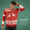 JAP Christmas Kersttrui (maat S) - 100% Gerecycled - Kriebelt niet - Kerstcadeau volwassenen - Foute Kersttrui dames en heren - Classic one - Rood