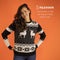 JAP Christmas Kersttrui (maat XL) - 100% Gerecycled - Kriebelt niet - Kerstcadeau volwassenen - Foute Kersttrui dames en heren - Classic one - Zwart