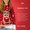 JAP Christmas Kersttrui voor kinderen (maat 134/140) - 100% Gerecycled - Kriebelt niet - Kerstcadeau - Foute Kersttrui jongens en meisjes (9/10 jaar) - Rudolf het Rendier - Rood