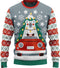 JAP Christmas Kersttrui voor kinderen (maat 146/152/158) - 100% Gerecycled - Kriebelt niet - Kerstcadeau - Foute Kersttrui jongens en meisjes (11/13 jaar) - Driving home for Christmas - Blauw