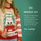 JAP Christmas Kersttrui voor kinderen (maat 146/152/158) - 100% Gerecycled - Kriebelt niet - Kerstcadeau - Foute Kersttrui jongens en meisjes (11/13 jaar) - Driving home for Christmas - Roze
