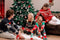 JAP Foute kersttrui - Hipster rendier met motieven - Kerst - Dames en heren - Kerstcadeau - XXL - Rood
