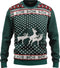 JAP Foute kersttrui - Rendier trio - Kerstcadeau volwassenen - Dames en heren - Kerst - 4XL - Groen