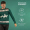 JAP Foute kersttrui - Rendier trio - Kerstcadeau volwassenen - Dames en heren - Kerst - 3XL - Groen