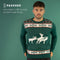 JAP Foute kersttrui - Rendier trio - Kerstcadeau volwassenen - Dames en heren - Kerst - XL - Groen