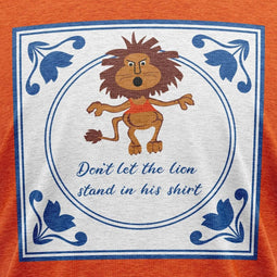 JAP Oranje EK voetbal 2024 heren shirt (Maat M) - Regular fit - Oranje kleding - "Don't let the lion stand in his shirt" - 100% Katoen t-shirt