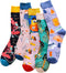 Japanese Colourful Smiling Socks® - Warme Sokken Dames - 5 Paar - Kleurvol - Giftbox - Maat 35-42 - Cadeau voor haar - Vrolijke Sokken