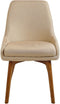 Set van 2 eetkamerstoelen MELFORT Zandbeige