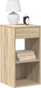 vidaXL - Nachtkastje - met - lade - 35x34x66,5 - cm - sonoma - eikenkleurig