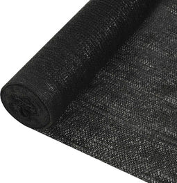vidaXL - Privacynet - 195 - g/m² - 1,5x25 - m - HDPE - zwart