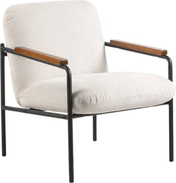 Jara Lounge stoel - wit - 68.5x72.5x82 cm