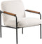 Jara Lounge stoel - wit - 68.5x72.5x82 cm