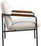 Jara Lounge stoel - wit - 68.5x72.5x82 cm