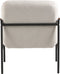 Jara Lounge stoel - wit - 68.5x72.5x82 cm