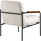Jara Lounge stoel - wit - 68.5x72.5x82 cm