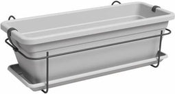 Jardiniere - ARTEVASI - VENEZIA balkon KIT - 50 ma - Lichtgrijs