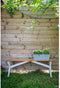 Jardiniere - GARDEN ID - Green Care Impact Blauw-Grijs - 50 x 16 x 16 cm - 10 jaar garantie - 100% gerecycled - UV-/gelbestendig