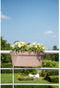 Jardiniere+haak - GARDEN ID Star - Taupe 50 x 21 cm - Gemakkelijke bevestiging - Waterreserve - gerecycled en 100% recyclebaar