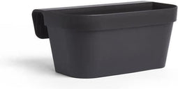 Jardiniere+haak - GARDEN ID Star - Zwart-Anth 50 x 21 cm - Eenvoudige bevestiging - Waterreserve - gerecycled en 100% recyclebaar