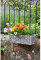 Jardiniere - Kunstrotan - Bari grijs - 48 cm - SMART GARDEN